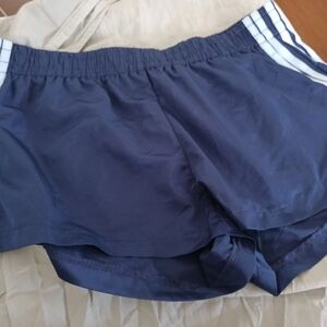 Edikted Nickie Nylon Dark Blue Women's Athletic Shorts